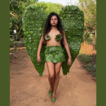 Entre folhas e flashes, Alessandra Araújo protagoniza um show de estilo natural com curadoria da Non Stop.
